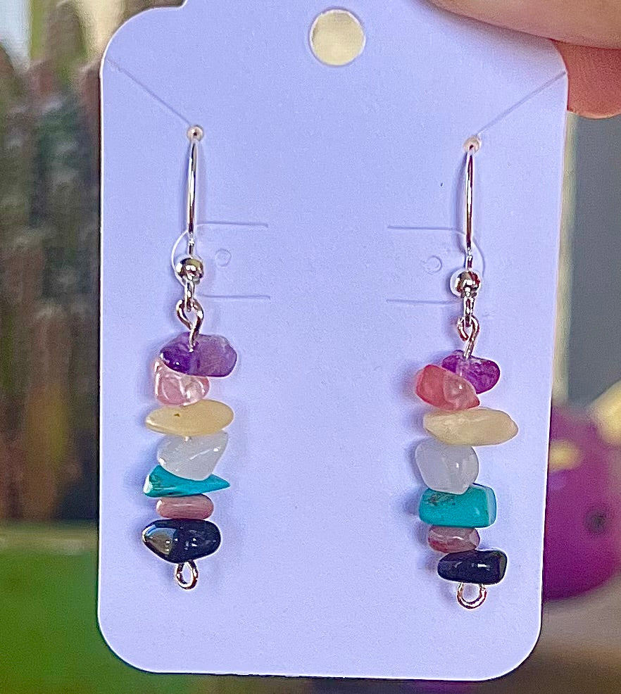 Stone Stack Earrings