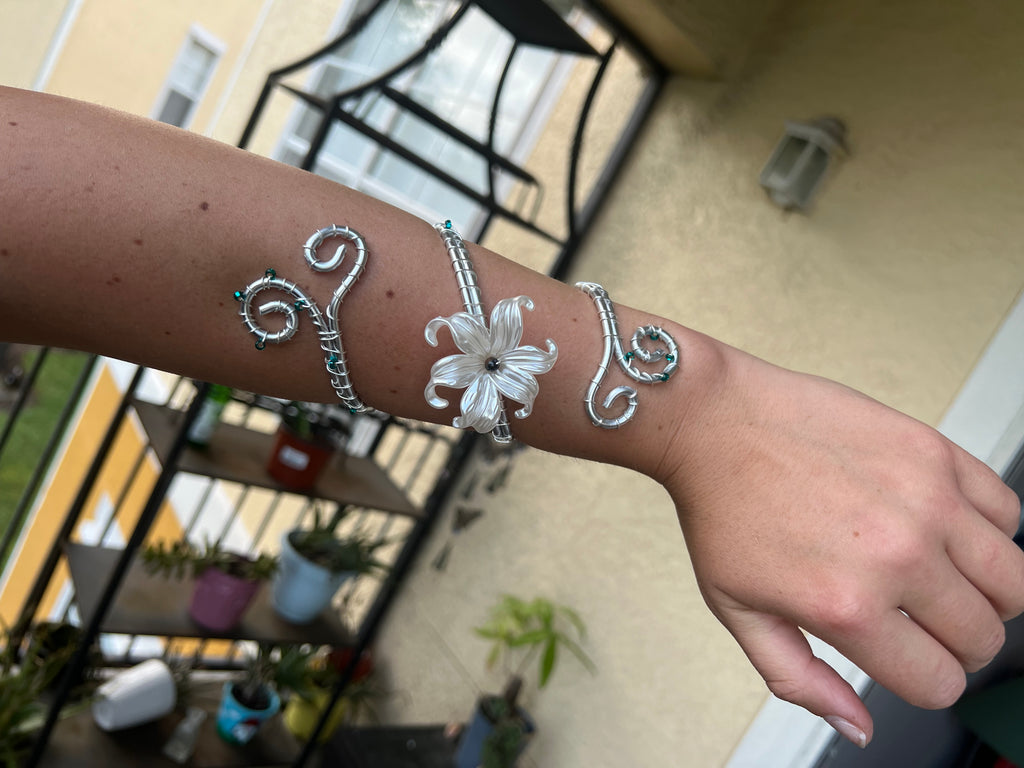 Costal Flower Cuff