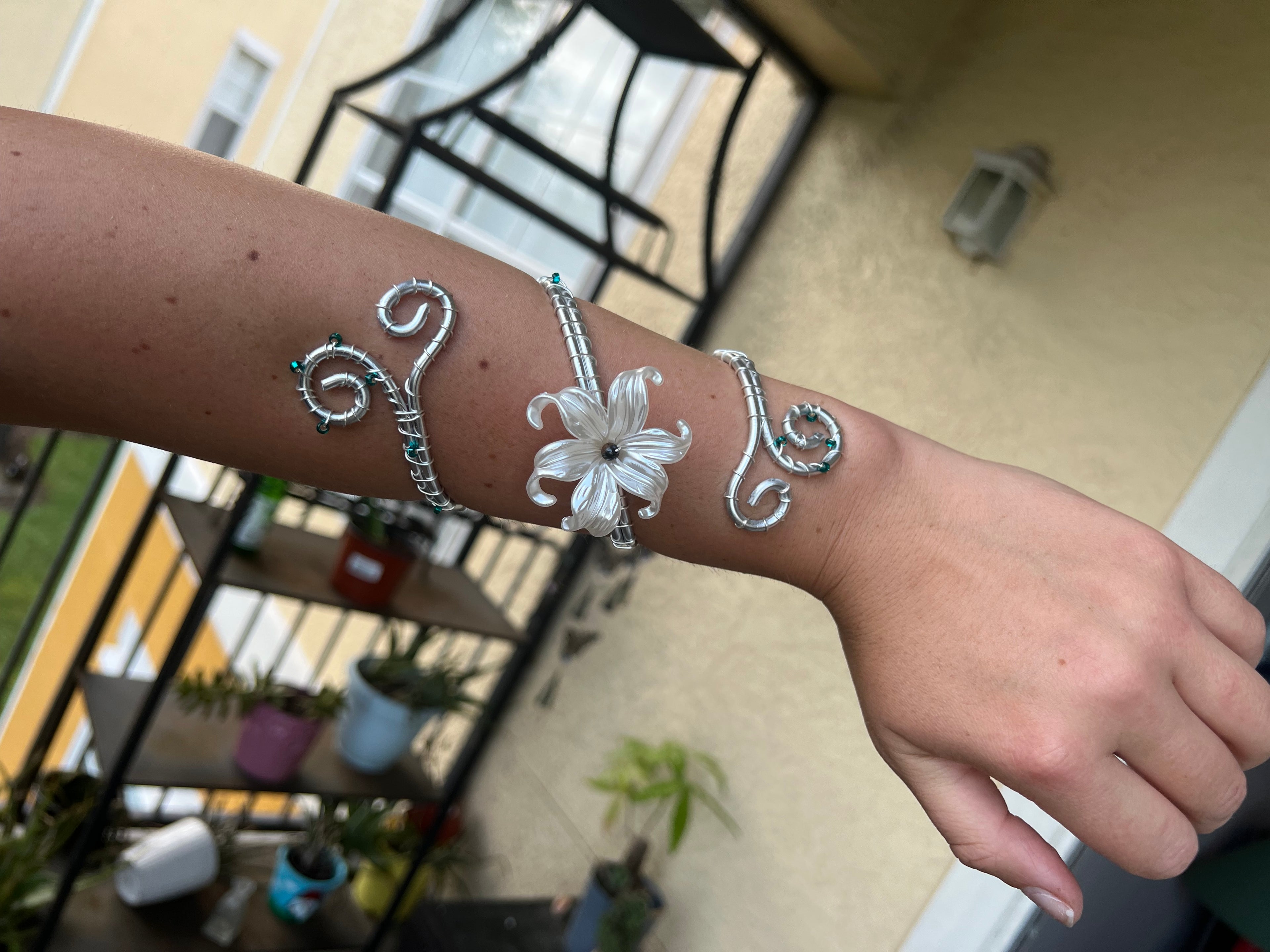 Costal Flower Cuff