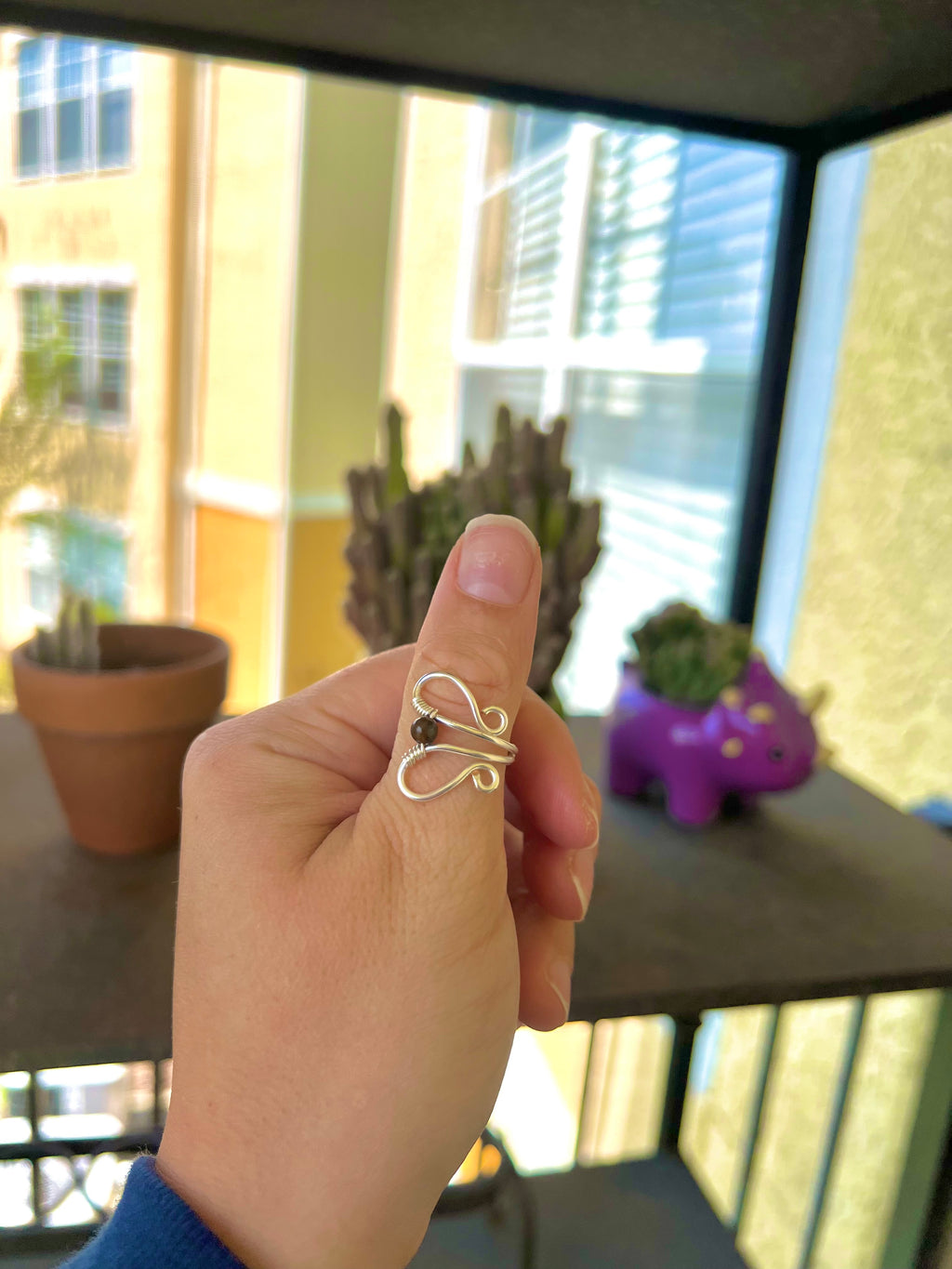 Butterfly Tigers Eye Ring