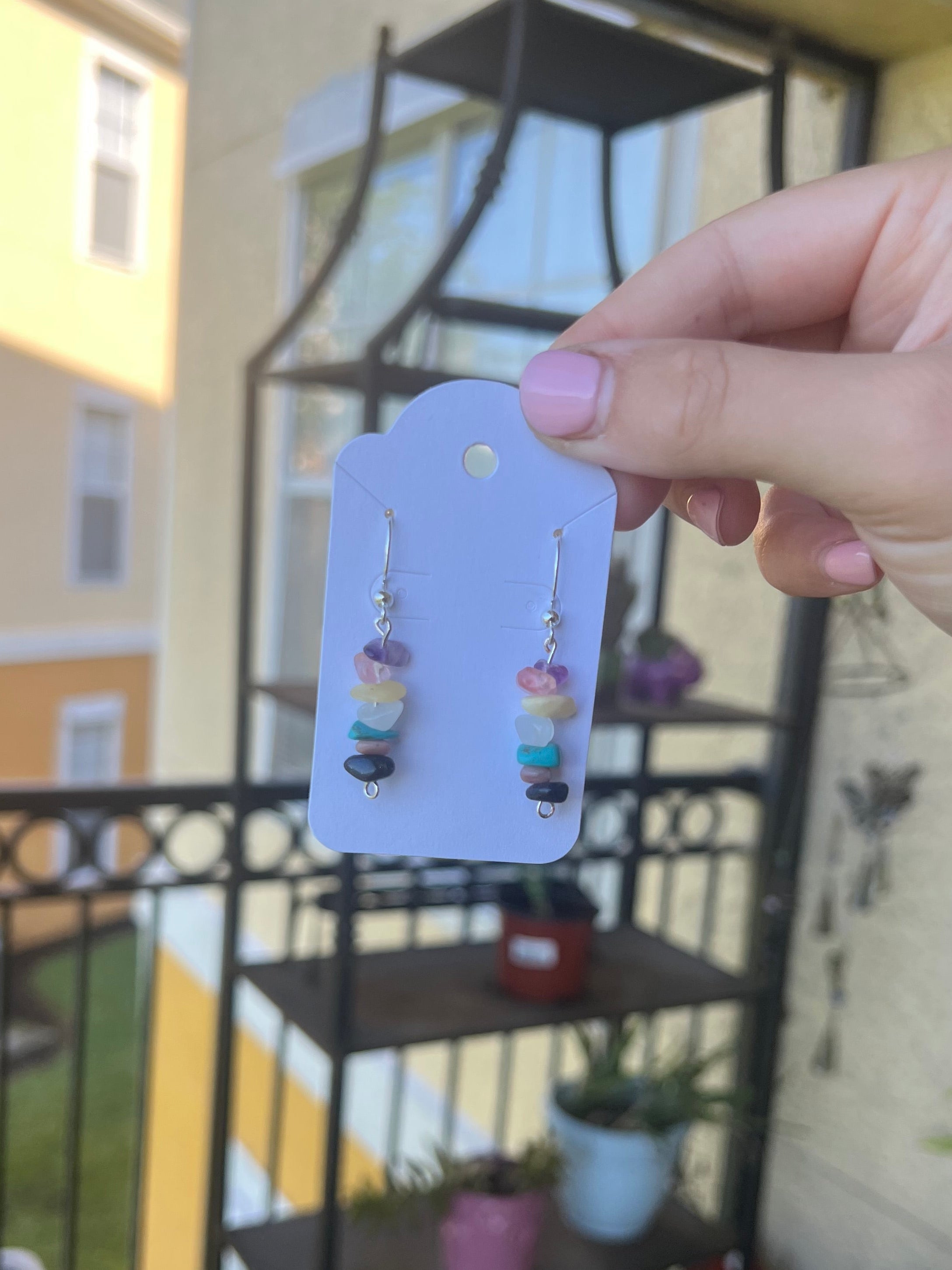 Stone Stack Earrings