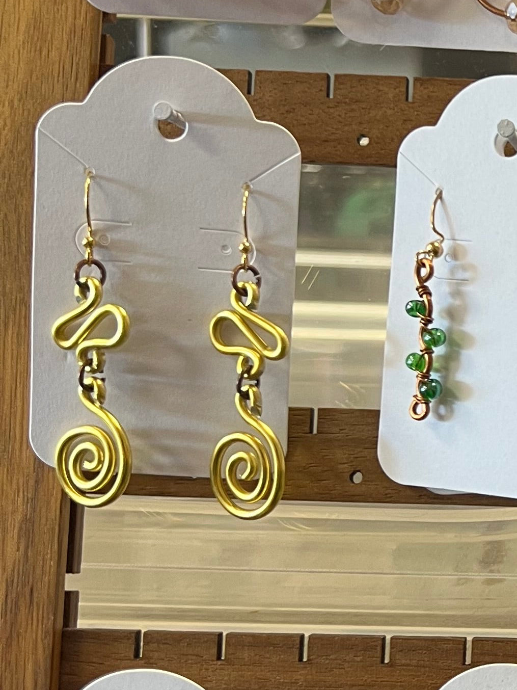 Golden Drop Earrings