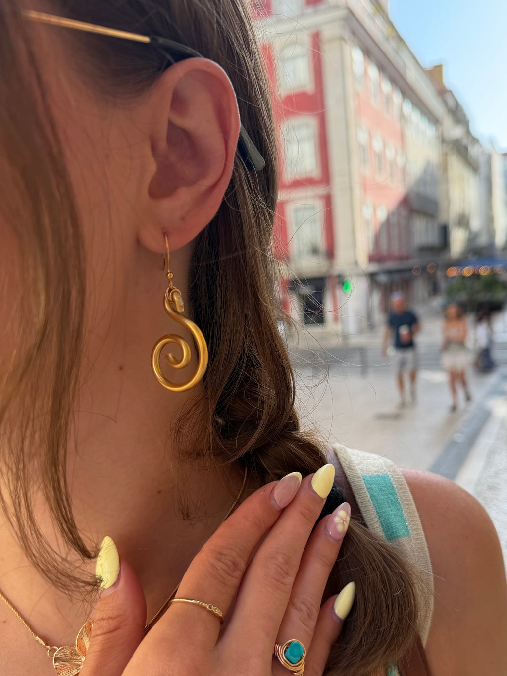 Spiral Dangle Earrings