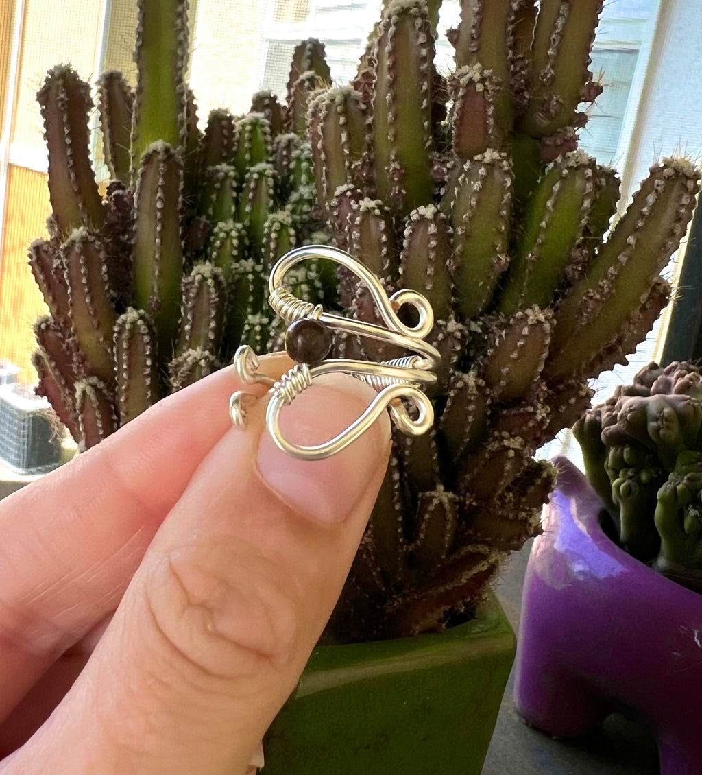 Butterfly Tigers Eye Ring