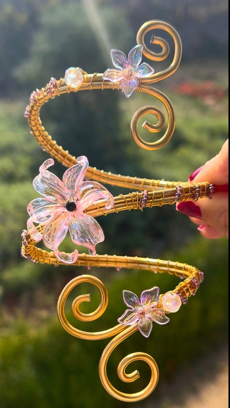 Summer Flower Cuff- GOLD