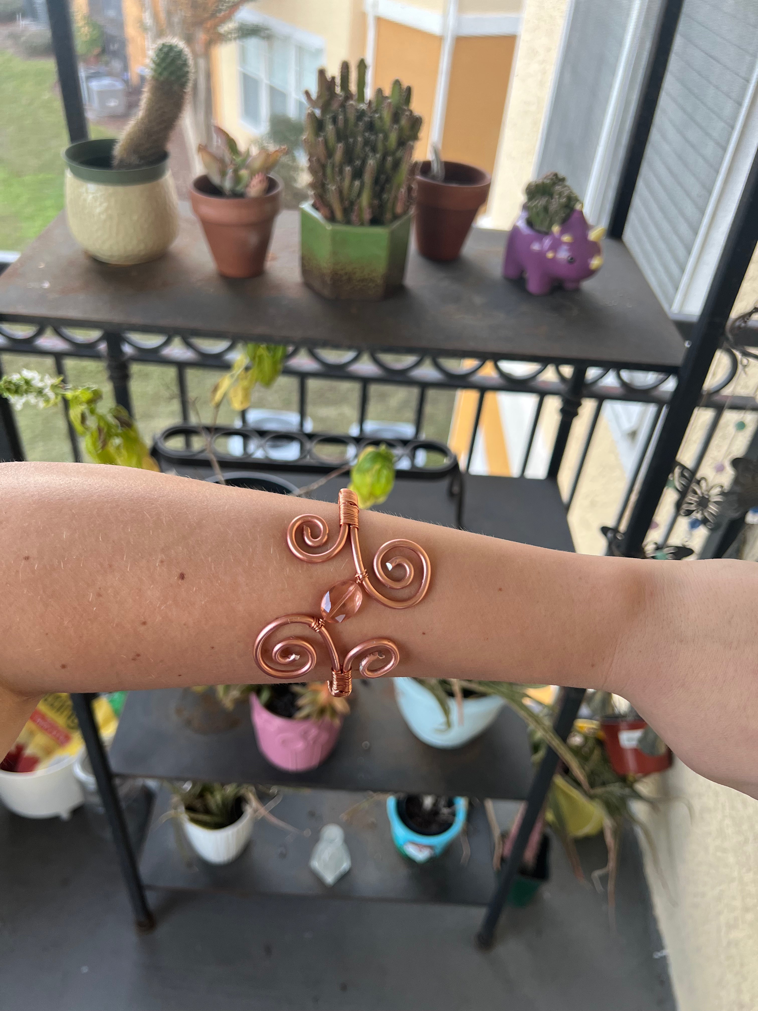Pink Swirl Cuff