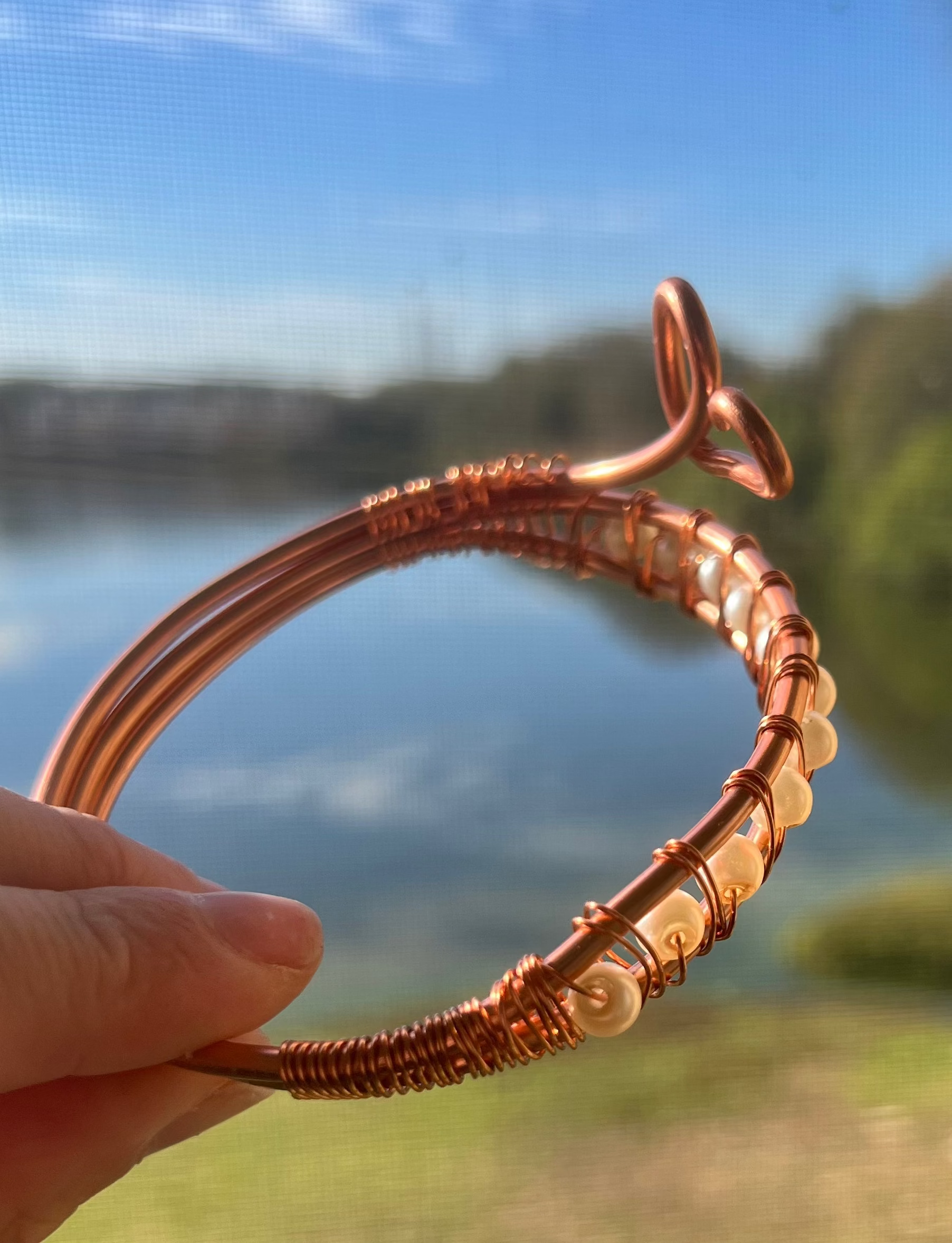 Heart Pearls Cuff