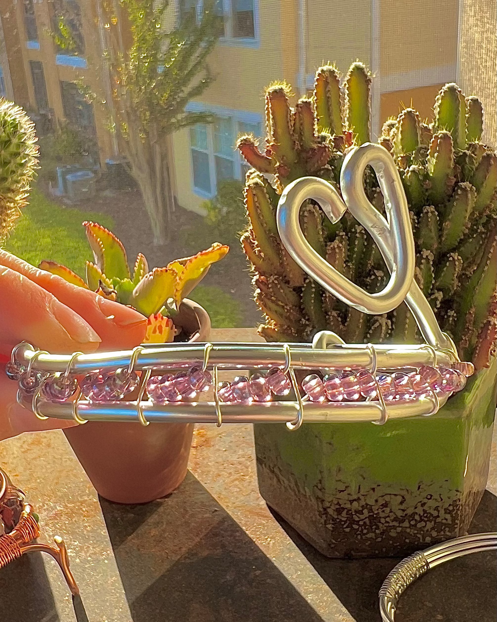 Heart Seed Cuff