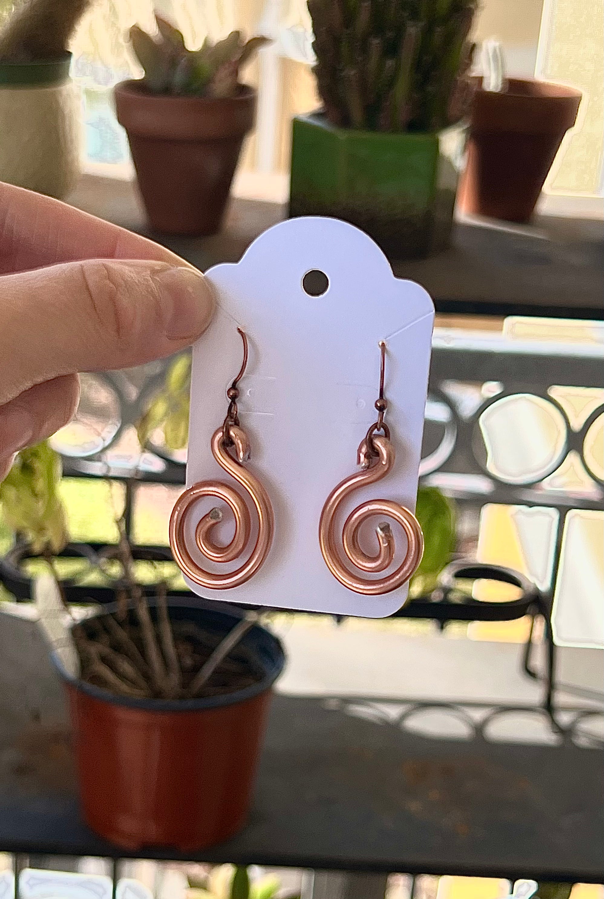 Swirl Dangle Earrings